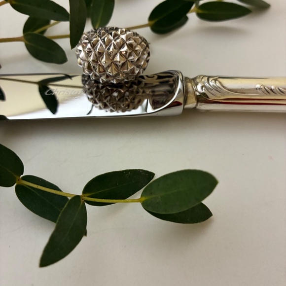 Lois Hill 925 Sterling Silver Dome Spike Ring - Picture 7 of 9